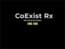 Tablet Screenshot of coexistrx.com